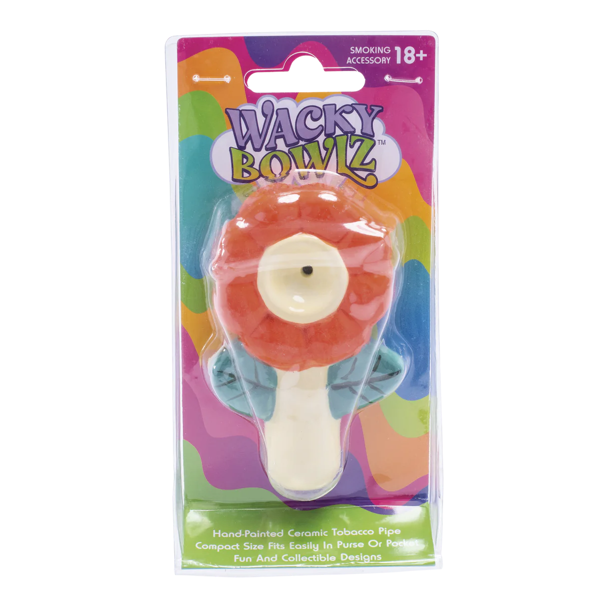 Wacky Bowlz - Ceramic Pipe - Fun Designs and Unique Shapes - 3.5"