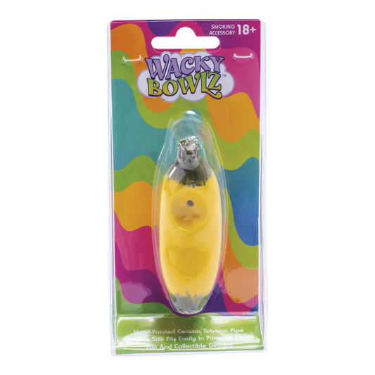 Wacky Bowlz - Ceramic Pipe - Large - 3.5"* - Banana