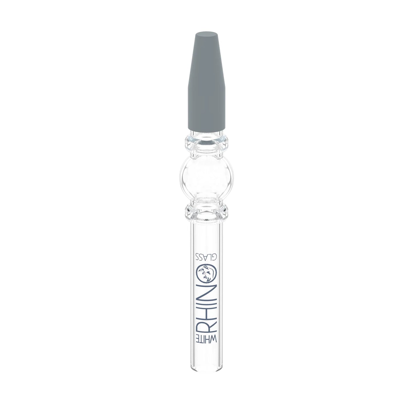 White Rhino Quartz V3 Glass Nectar Collector Dab Straws - 25ct