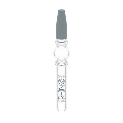 White Rhino Quartz V3 Glass Nectar Collector Dab Straws - 25ct