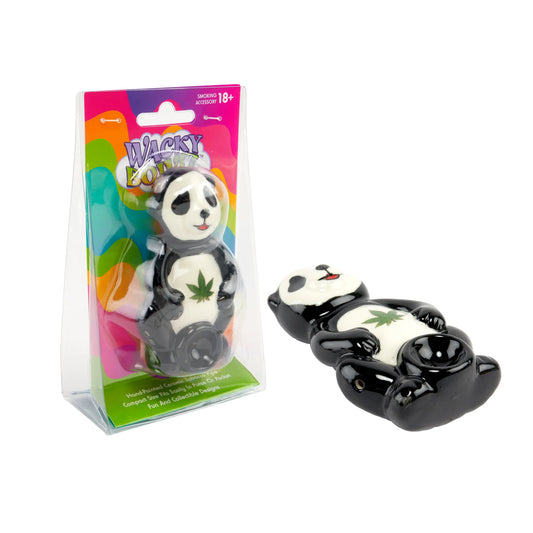 Wacky Bowlz - Ceramic Pipe - Fun Designs and Unique Shapes - 3.5" - Panda