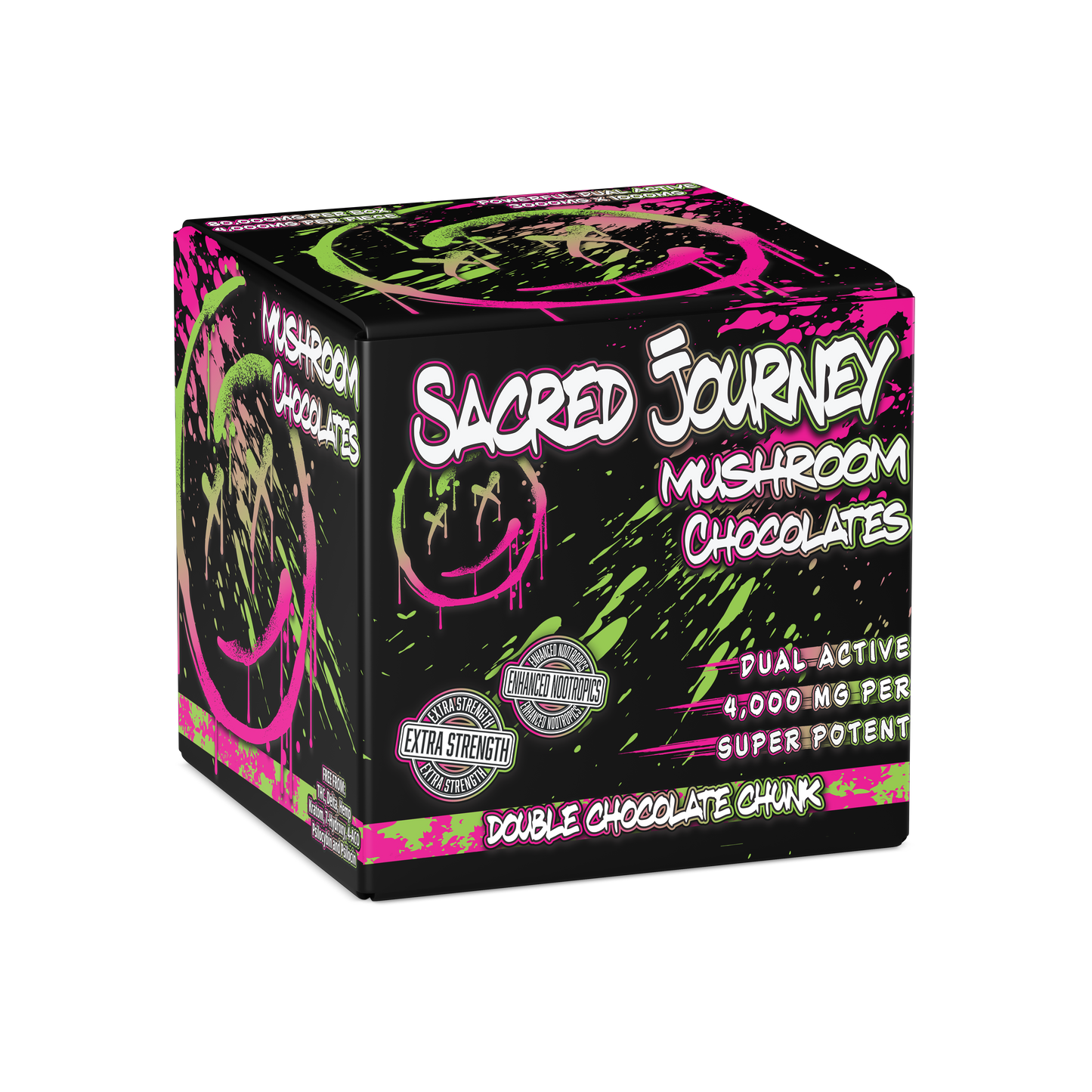 Sacred Journey Extra Strength Mushroom Chocolate Singles - 20ct
