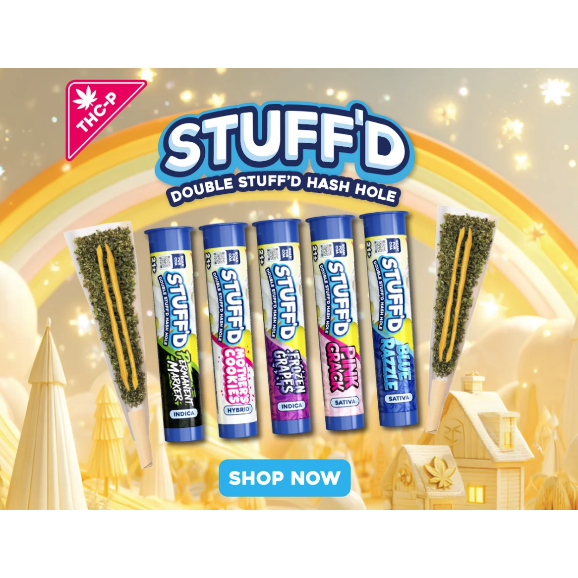 Stuff'd - 2g Preroll Hash Hole THCP - 20ct