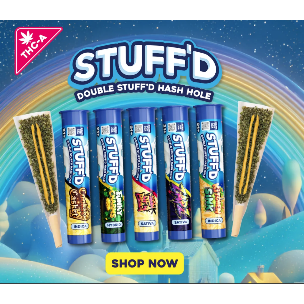 Stuff'd - 2g Preroll Hash Hole THCA - 20ct