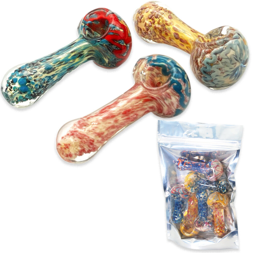 Hand Pipes - 3" Full Art Heavy Duty - 6ct