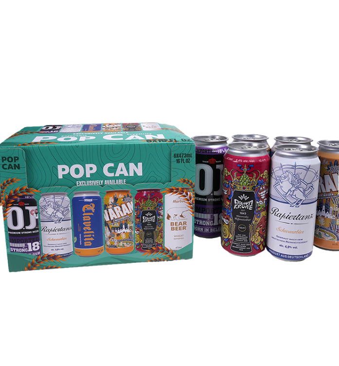 Stash Containers - Assorted 16oz Beers - 6ct
