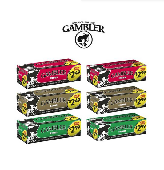 Gambler Cig Tubes - King Size - Menthol ($2.99) - 200pk - 5ct