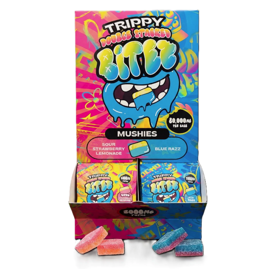 Trippy Double Stacked Bitez - Mushroom Gummies - 2pk - 40ct