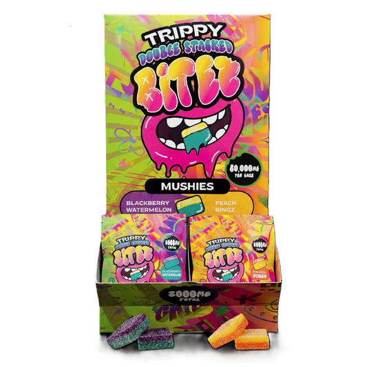 Trippy Double Stacked Bitez - Mushroom Gummies - 2pk - 40ct