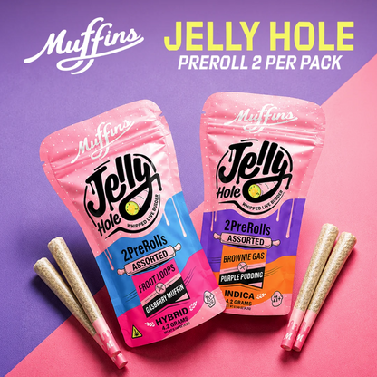 Muffins - 4.20G Jelly Hole THC-A Pre-Rolls - 2pk - 5ct