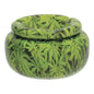 Fujima Ashtray - Moroccan Ceramic - Green Leaves - 5"
