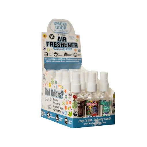 Smoke Odor Exterminator - 1oz Water Based Air Freshener Spray Display - Mixed Pop Culture - 12ct