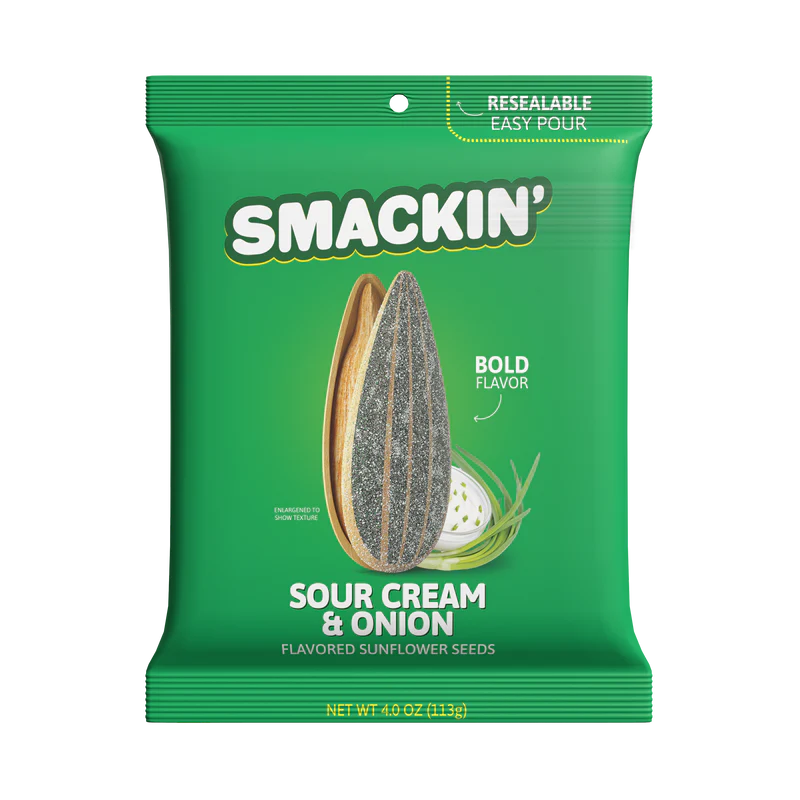 Smackin' Sunflower Seeds - 4oz Bag - 12ct
