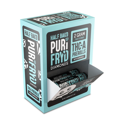 Half Bak'd PuriFry'd THC-A Diamond Prerolls | 20ct