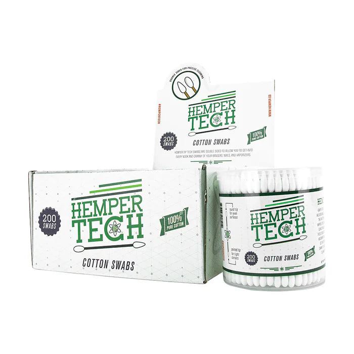 Hemper Tech Cotton Swabs (6pk) 200ct Display