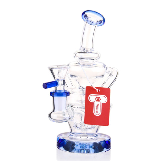 Tigerat - WP - 7" Double Chamber Recycler Dab Rig w/ Bowl & Banger