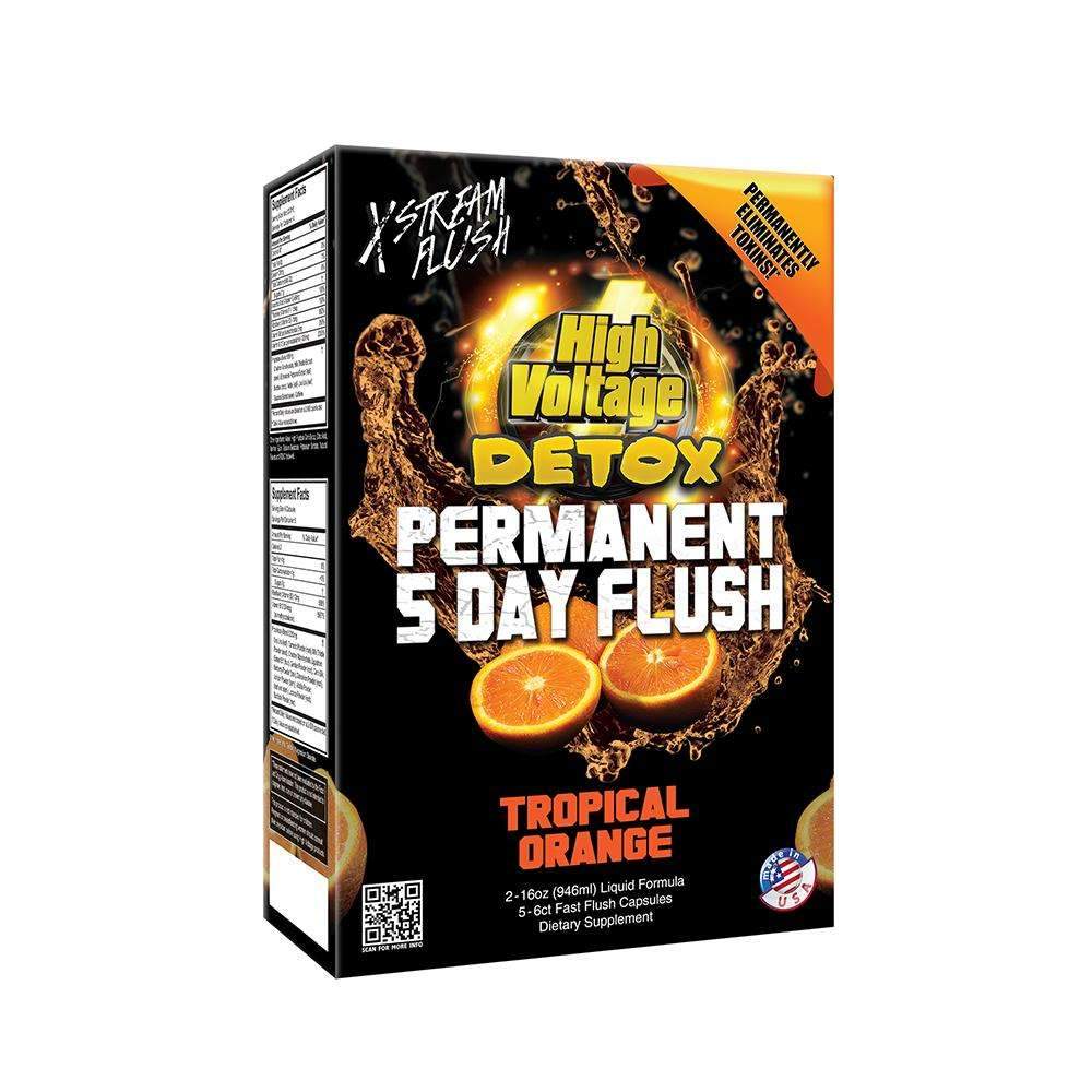 High Voltage Detox - Permanent 5 Day Flush - Tropical Orange [ HVPFTO6 ]