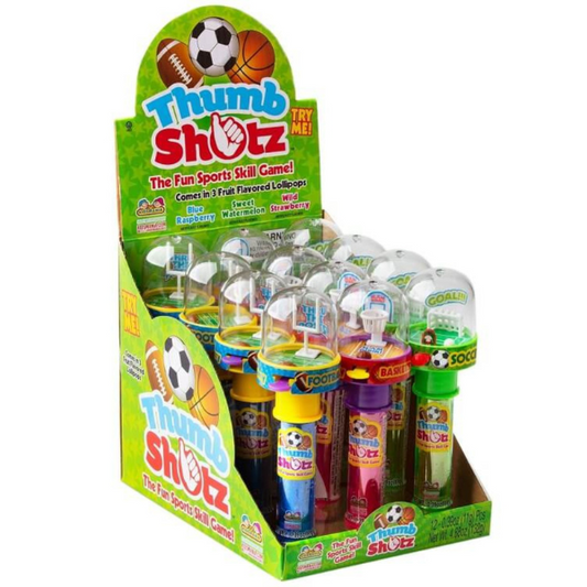 Thumb Shotz Toy w/ Candy - 12ct