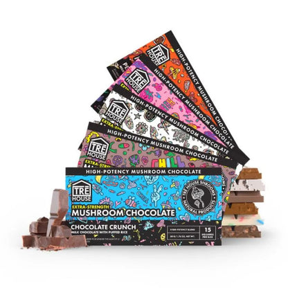 Tre House - Extra Strength Mushroom Chocolate Bars - 10ct