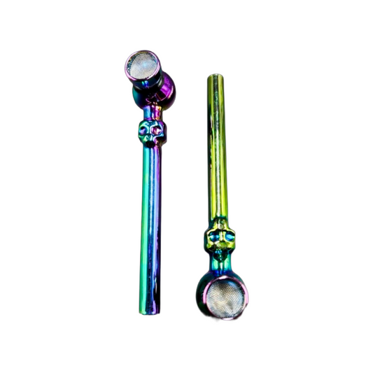 HP - 24ct - Round Chrome Metal Pipe [ MP51 ]