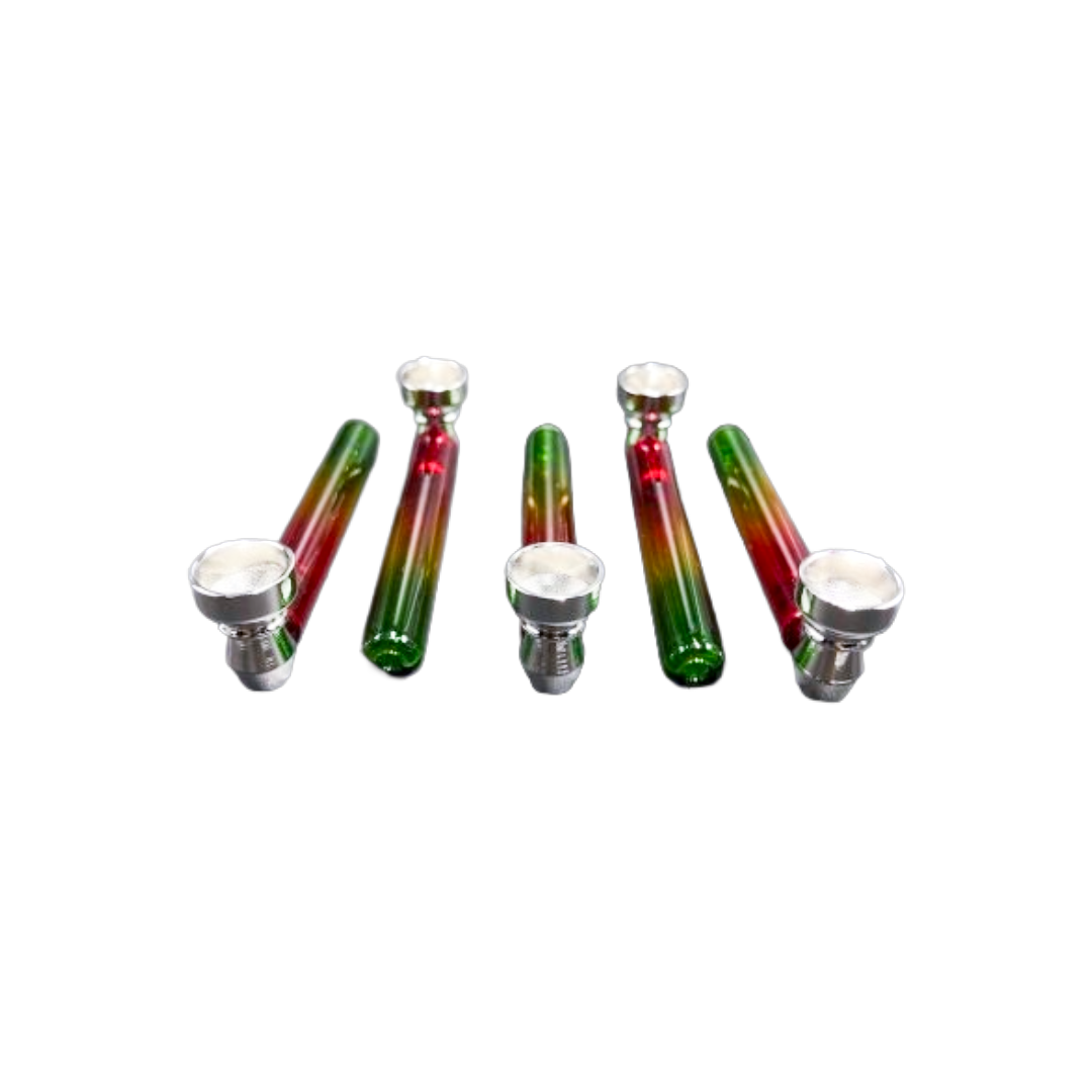 HP - 24ct - Rasta Metal Pipe [ MP41 ]