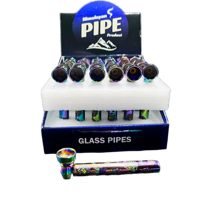 HP - 24ct - Chrome Skulls Metal Pipe [ MP42 ]