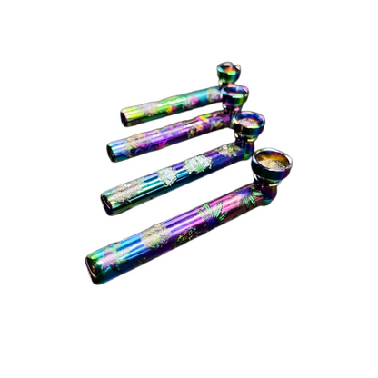 HP - 24ct - Chrome Skulls Metal Pipe [ MP42 ]
