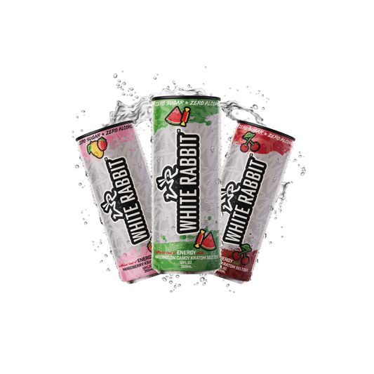White Rabbit - Energy Kratom Seltzer - 12oz