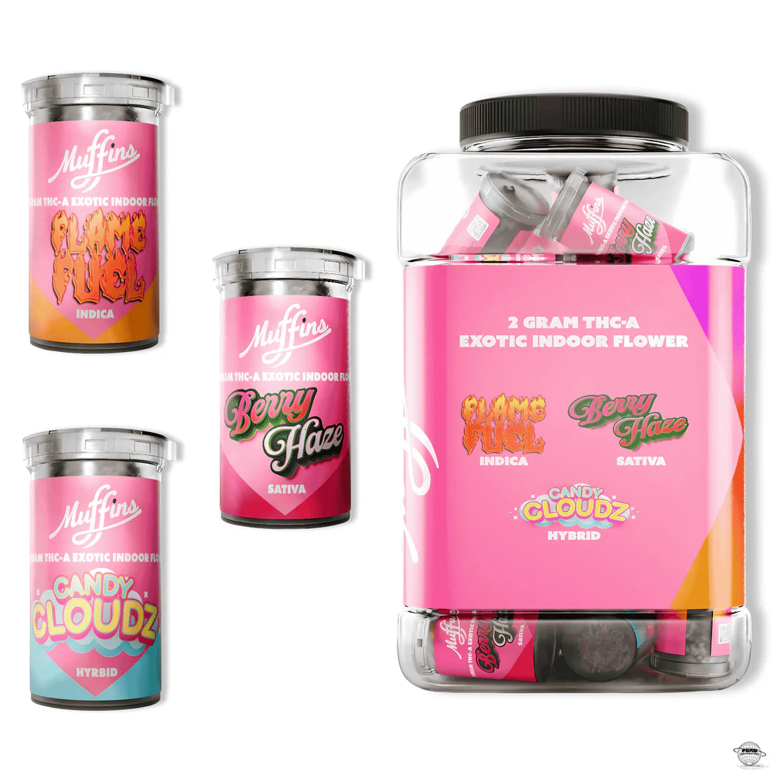Muffins - 2g THCA Exotic Indoor Flower - 27ct Jar