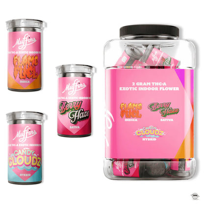 Muffins - 2g THCA Exotic Indoor Flower - 27ct Jar