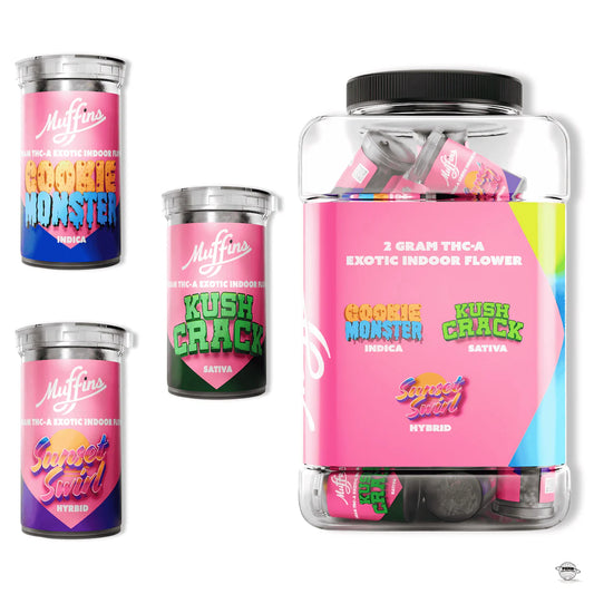 Muffins - 2g THCA Exotic Indoor Flower - 27ct Jar