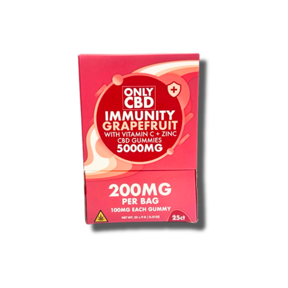 Only CBD - 100mg CBD Immunity Gummies - 2pk - 25ct
