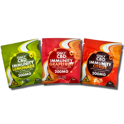 Only CBD - 100mg CBD Immunity Gummies - 2pk - 25ct