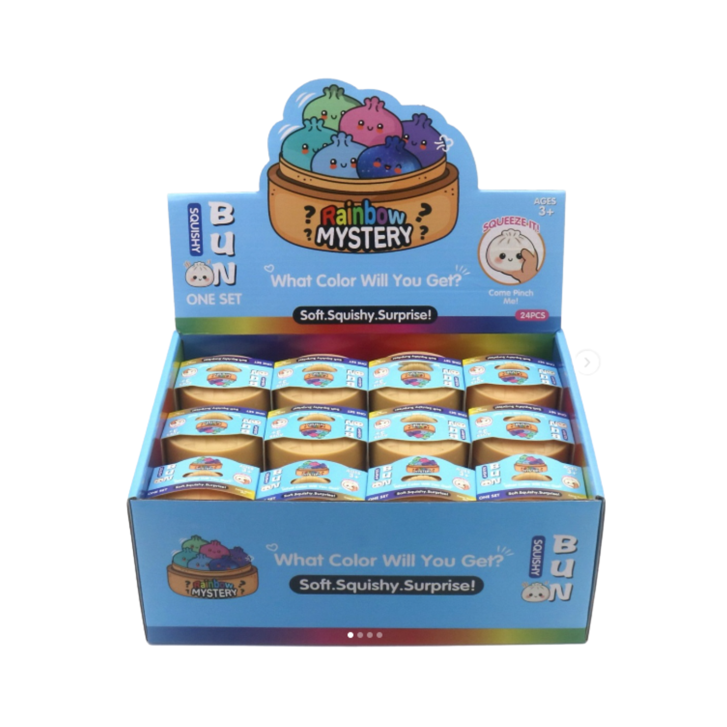 Squish Toy - 24ct - Dumpling Glitter Small