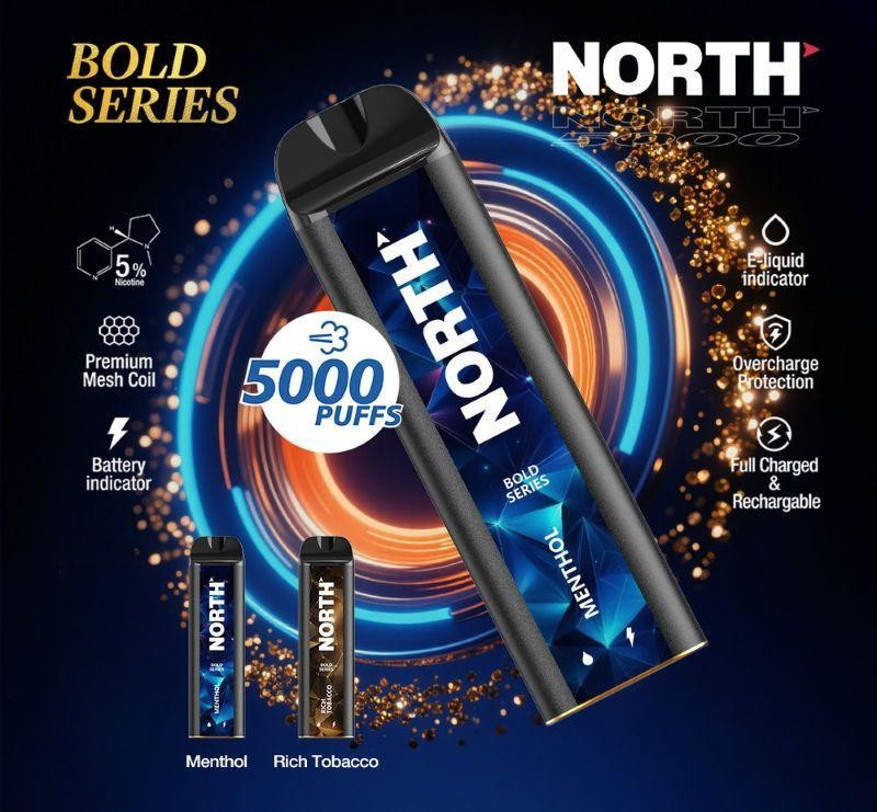 North 5k Bold Series 5% - 5ct - 10ml