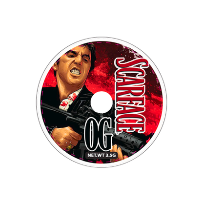 Mylar Bags - 50ct - 3.5g Die Cut Scarface OG