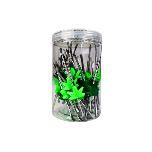 Dab Tool - 30ct - Leaf Stainless