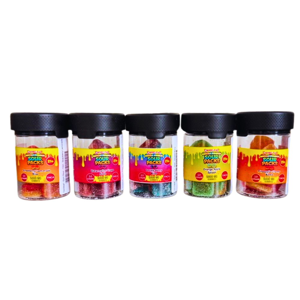 Dankleaf - Double Stacked Sour Packs 5000mg Gummies - 10ct