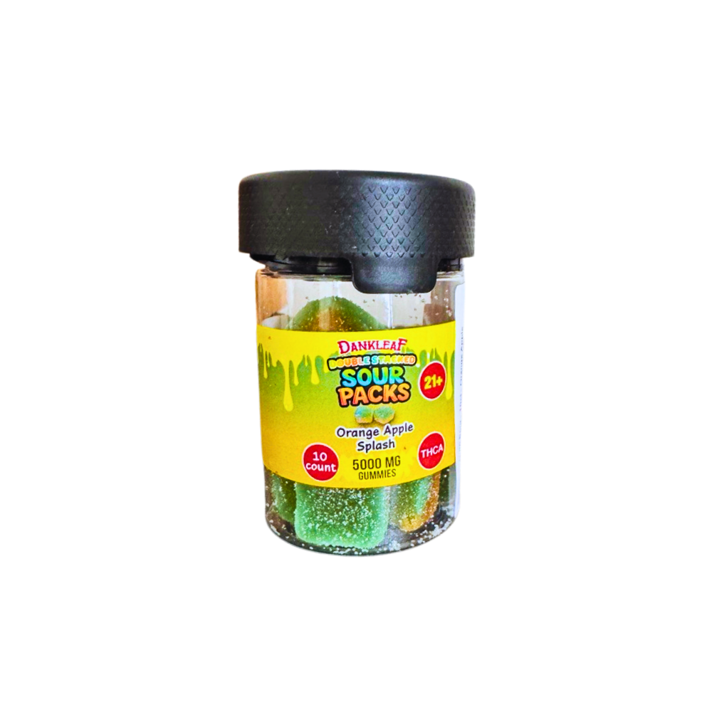 Dankleaf - Double Stacked Sour Packs 5000mg Gummies - 10ct