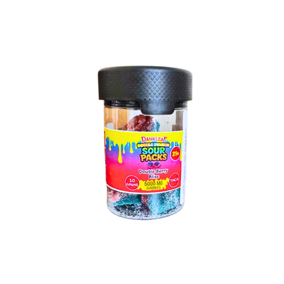 Dankleaf - Double Stacked Sour Packs 5000mg Gummies - 10ct