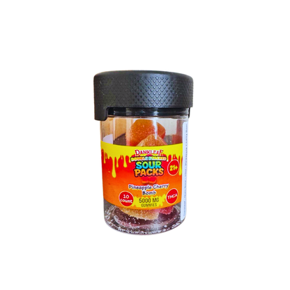 Dankleaf - Double Stacked Sour Packs 5000mg Gummies - 10ct