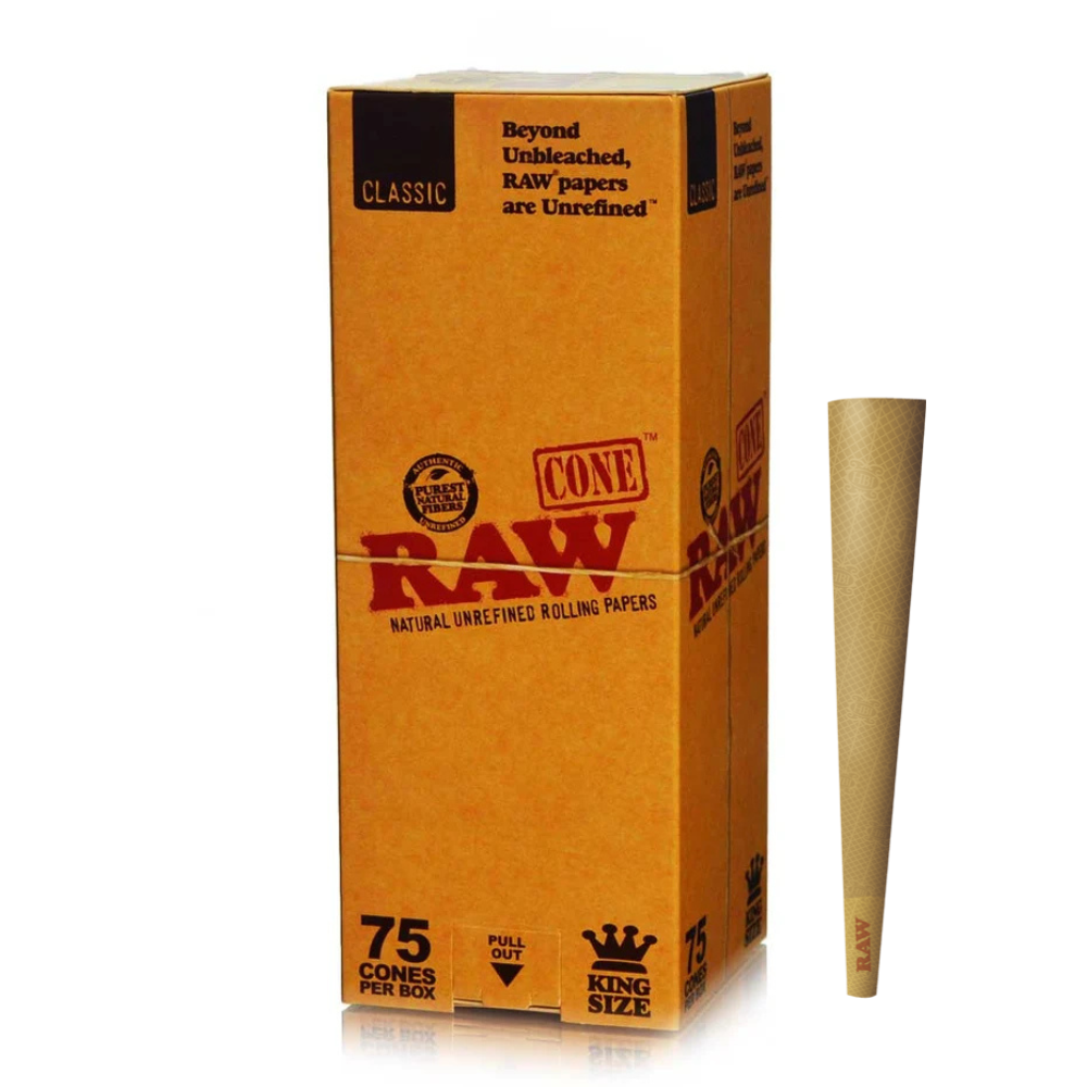 Raw - Classic Cones - King Size - 75ct