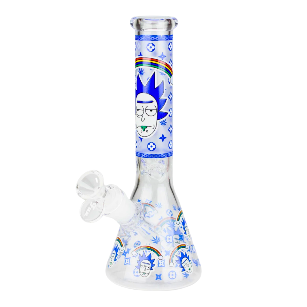 WP - 10" Pickel Rick Beaker Glow in the Dark Water Pipes - Asst