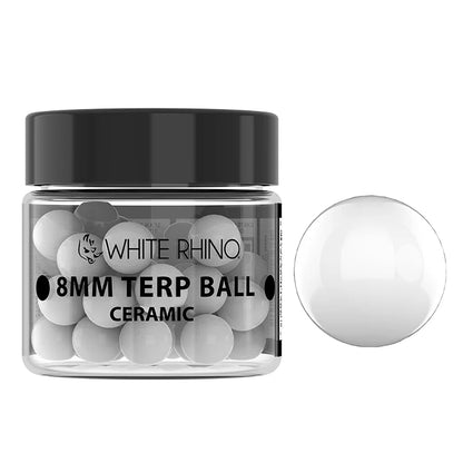 White Rhino - 8MM Terp Ball - 50ct - Assorted Colors