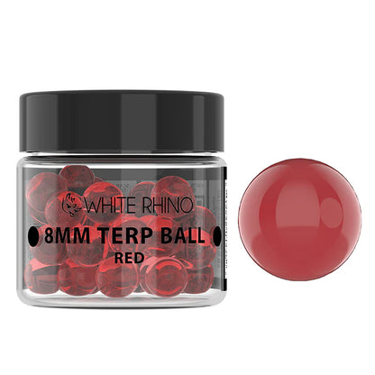 White Rhino - 8MM Terp Ball - 50ct - Assorted Colors