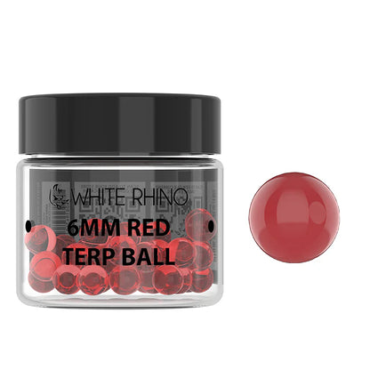 White Rhino - 6MM Terp Ball - 50ct - Assorted Colors