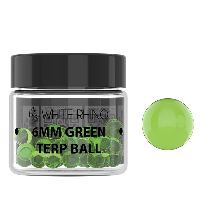 White Rhino - 6MM Terp Ball - 50ct - Assorted Colors