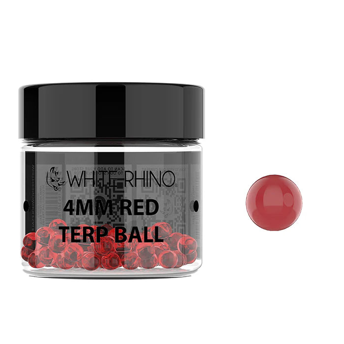 White Rhino - 4MM Terp Ball - 50ct - Assorted Colors