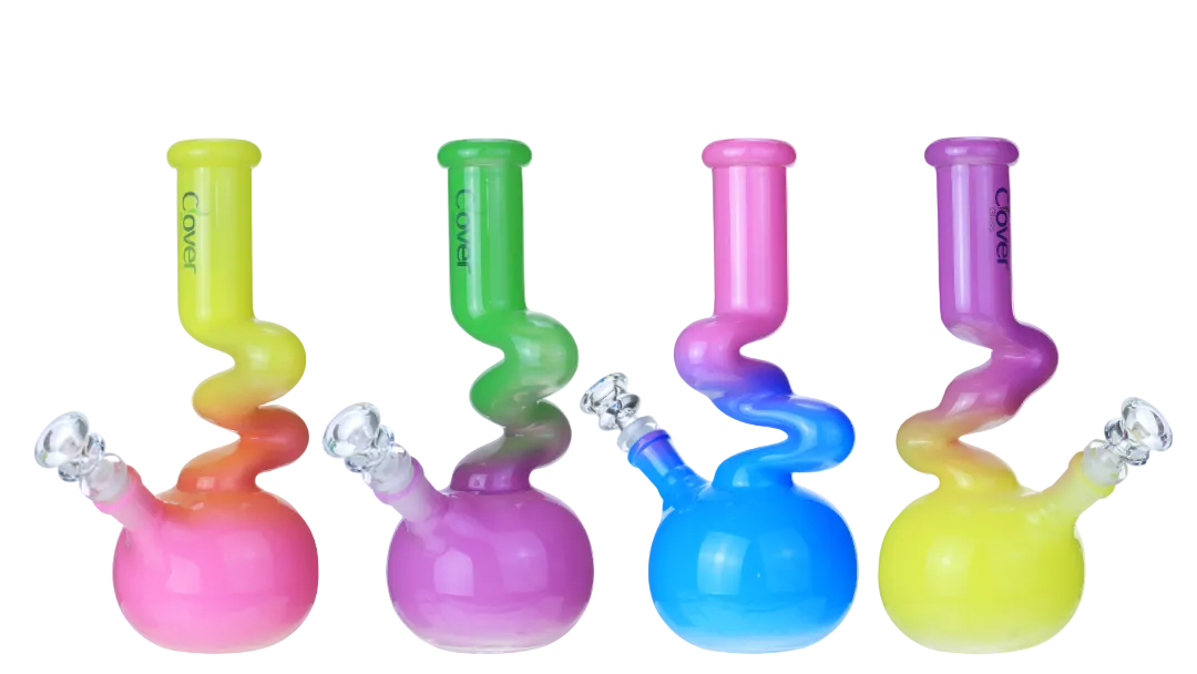 Clover Glass - WP - 10" Zong Two Tone - Asst