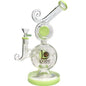 Lookah ColorT Tire Multi Perc Water Pipe - New Green 12"